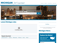Tablet Screenshot of michiganjobdepartment.com